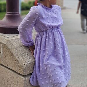 Lavender Floral Dress
